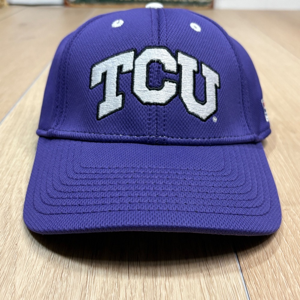 TCU Horned Frogs Hat‎ The Game Gametek A-Flex Purple Stretch Fit Cap NCAA OSFM